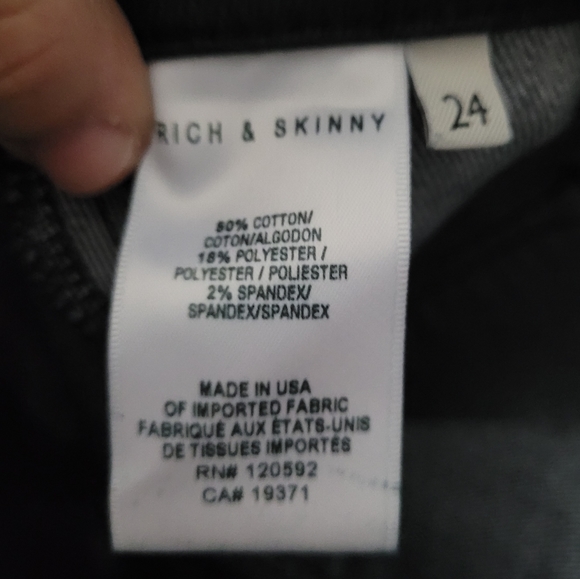 RICH & SKINNY | skinny two-tone stretch jeans - Picture 7 of 8